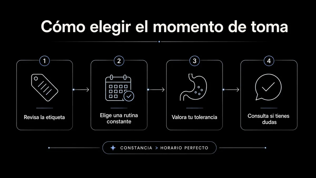 Criterios para elegir cuándo tomar magnesio sin asociarlo a efectos concretos por horario